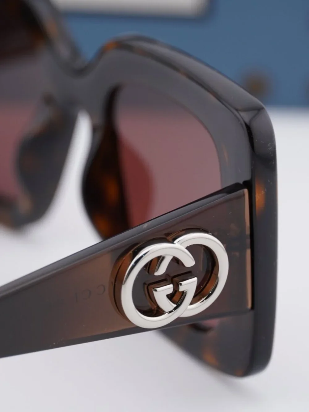 Gucci GG2025S 002 Butterfly Sunglasses - Havana / Burgundy
